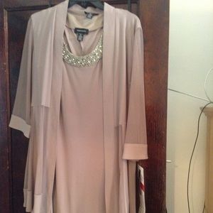 Elegant dress with sheer jacket